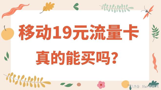 金沙威尼斯欢乐娱人城月租19元线G流量吗？看完这篇你就明白了！
